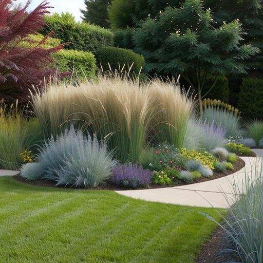 perennial garden, ornamental grasses, create garden, landscaping ideas, garden design