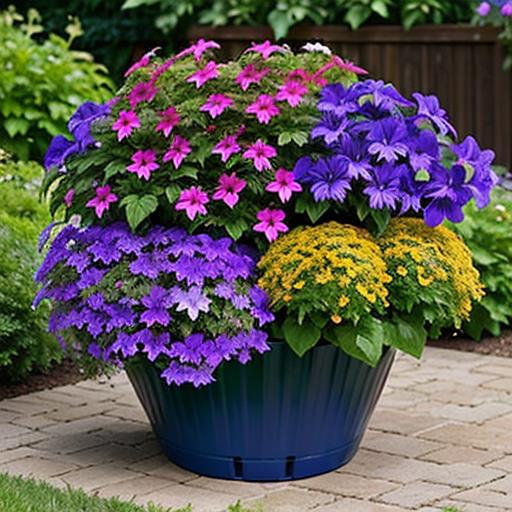 Salvia perennials, Container gardening, Stunning planters, Colorful container garden, Companion plants