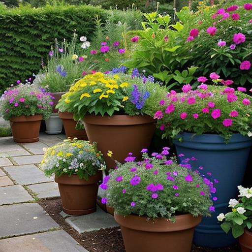 Perennial container gardens, Potted plants, Small space gardening, Perennial plant care, Container gardening tips