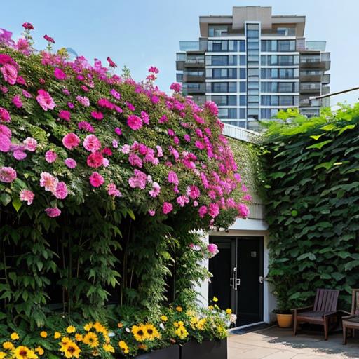 Perennial Flowers, High Rise, Terrace Gardens, Elevated Greenery, Urban Living