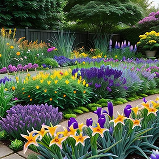 Perennial Plant Combinations, Garden Architecture, Color Contrast, Texture Variations, Seasonal Interest