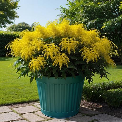 Goldenrod containers, Growing tips, Planting success, Container gardening, Perennial beauty