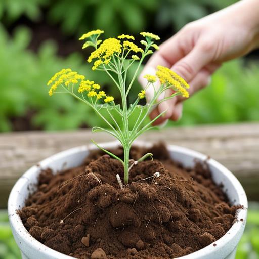 Yarrow propagation, Growing perennials, Root cutting process, Propagating plants, Gardening tips