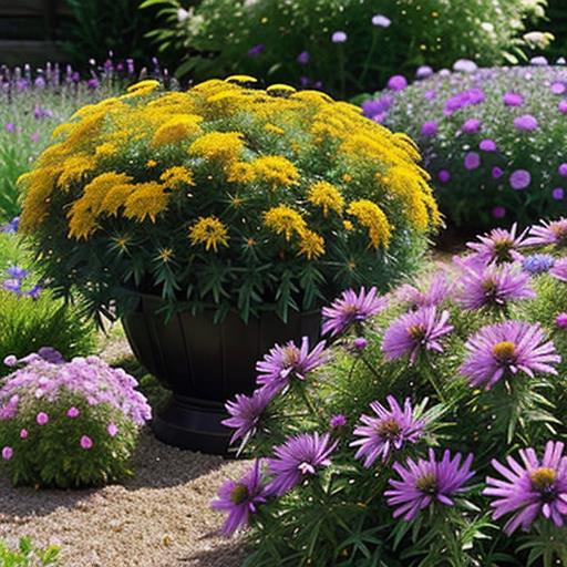 New England Aster, Companion Plants, Garden Pairings, Late Season Blooms, Colorful Garden Displays