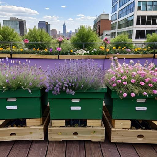 Perennial Flowers, Rooftop Pollinator, Urban Biodiversity, City Environment, Pollinator Balconies