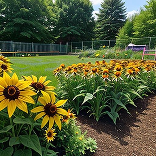 Perennial Flowers, School Gardens, Educational Opportunities, Sustainable Gardening Practices, Nature Education