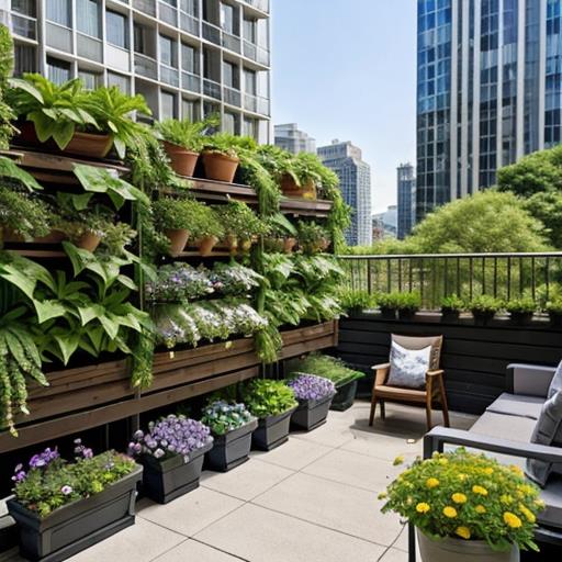 Perennial Flowers, Urban Balconies, City Living, Lush Greenery, Balcony Gardens