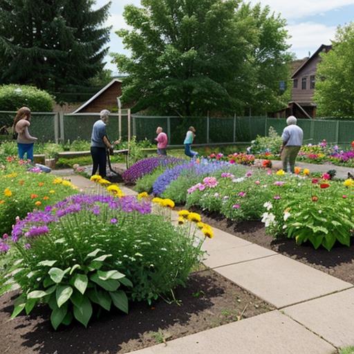 Perennial community gardens, Cultivating connections, Sustainable gardening practices, Fresh produce abundance, Community building