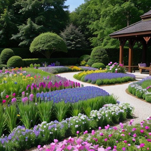 Perennial gardens, Solace and renewal, Healing power, Sanctuary of serenity, Gardening therapy