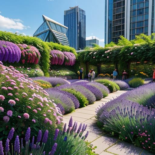 Perennial Flowers, High-Rise Sky Gardens, Urban Nature, Green Spaces, City Dwellers