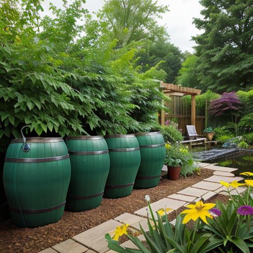 Rainwater Harvesting, Organic Perennial Care, Sustainable Garden Solution, Eco-Friendly Watering, Natural Plant Care