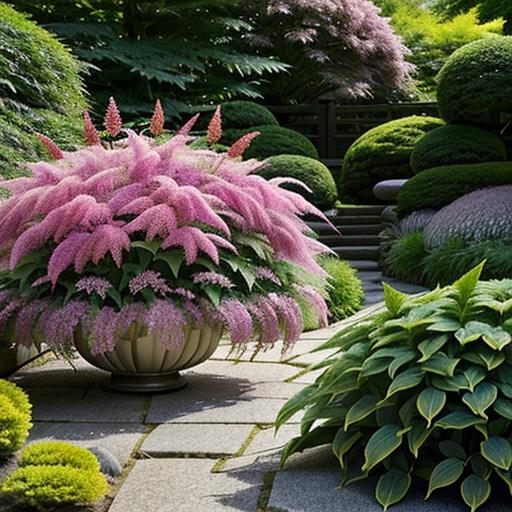 Japanese Perennials, Shade Garden, Astilbe Plant, Hosta Varieties, Hakone Grass