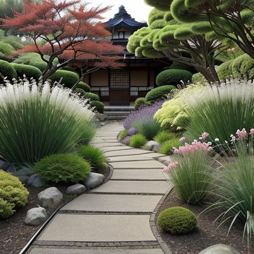 Drought Tolerant Perennial Plants, Japanese Ornamental Grass, Low Maintenance Garden, Sustainable Outdoor Space, Japanese Iris