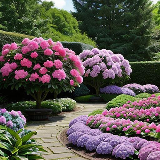 Perennial flowers, Acidic soil, Thriving conditions, Rhododendrons, Hydrangeas