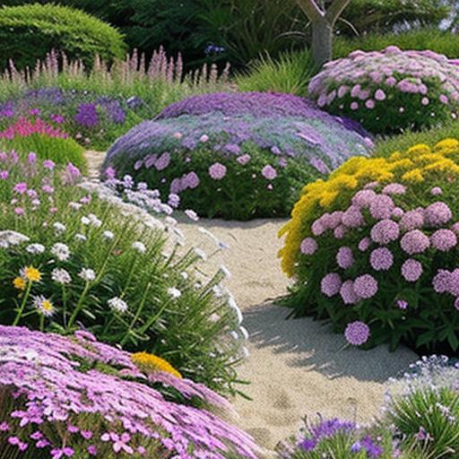 Salt Tolerant Perennials, Coastal Gardens, Sea Thrift, Beach Aster, Sea Holly