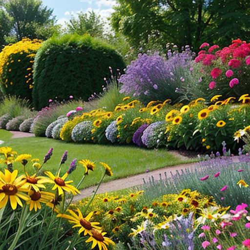 Vibrant Perennial, Plant Combinations, Sunny Gardens, Colorful Blooms, Eye-catching Display