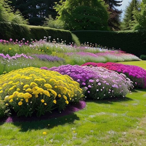 Yarrow ground cover, Achillea millefolium, Weed control, Spreading perennial, Garden landscaping